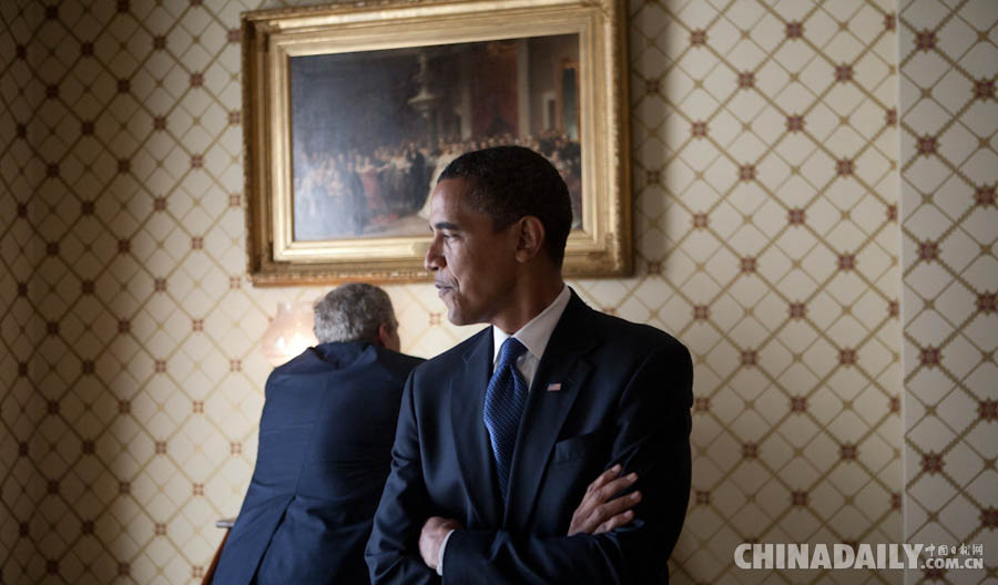 奥巴马初入白宫 小布什当&ldquo;导游&rdquo;