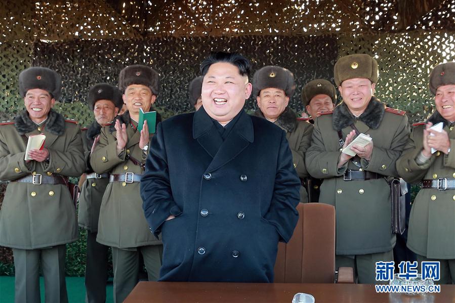 （国际）（3）金正恩现场指导炮兵火力打击演习