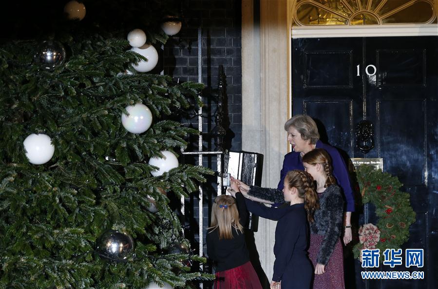 （国际）（1）唐宁街10号圣诞树亮灯