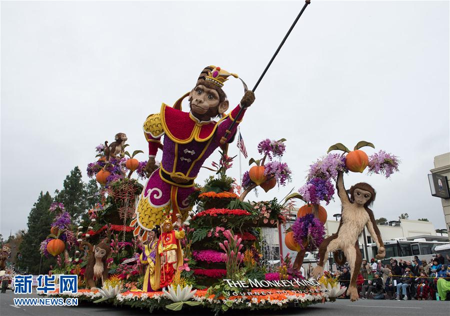 （国际）（5）洛杉矶举行2017新年玫瑰花车游行