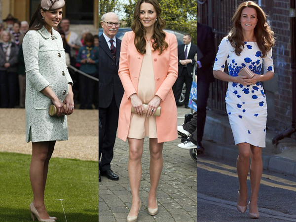 束腰大衣，蕾丝裙，裸色船鞋 凯特王妃的6大穿搭密术