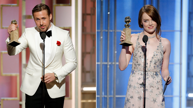 金球奖获奖结果：《爱乐之城》七提名全获奖 成最大赢家