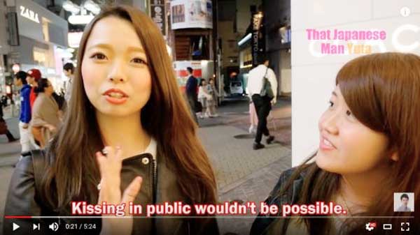 在公共场合接吻秀恩爱？听听日本人怎么说