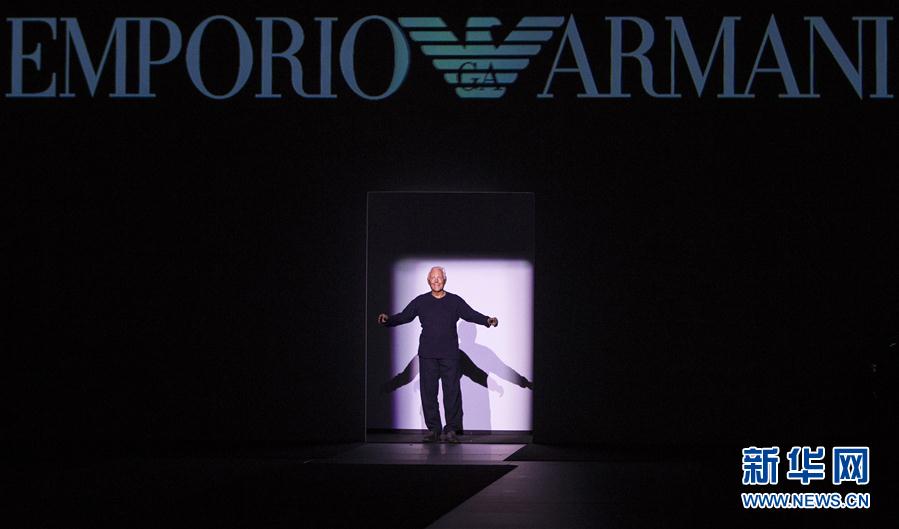 （国际）（7）米兰时装周：安普里奥&middot;阿玛尼发布秋冬男装新品