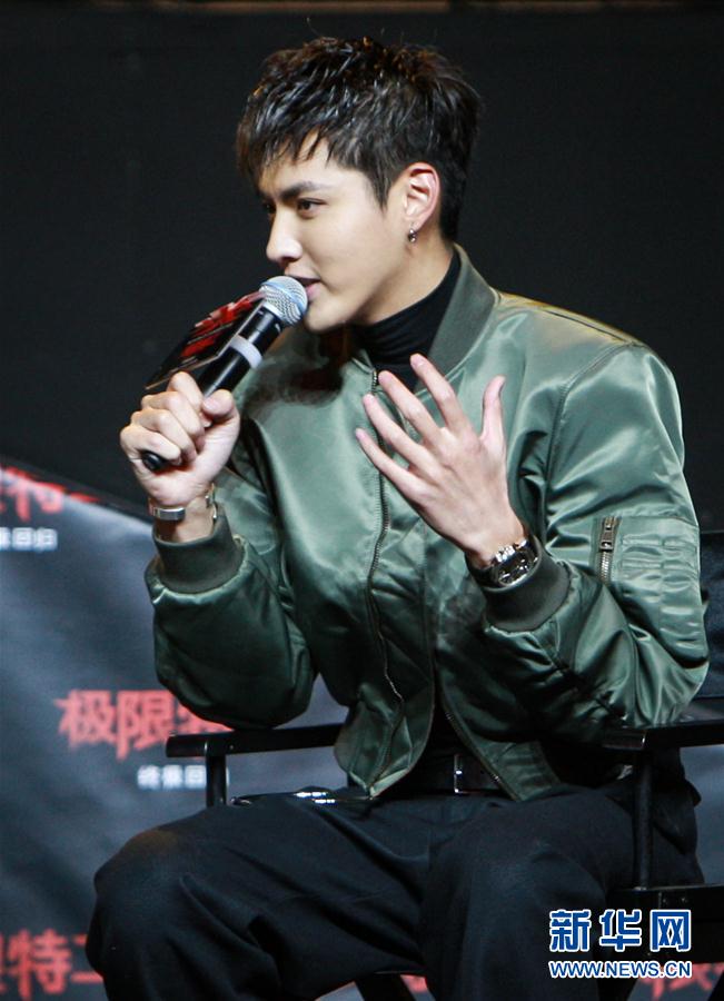（文化）（1）中外演员在北京宣传电影新片《极限特工：终极回归》