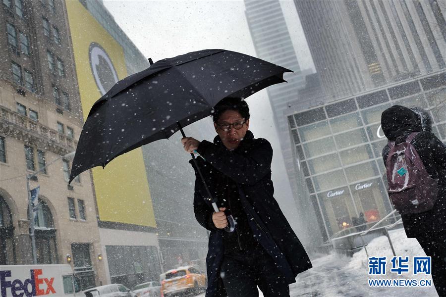 （外代一线）（13）美国东北部暴雪天气