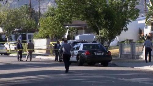 中国侨网阿苏萨警车在街上巡逻，确保社区民众和财产安全。（美国《世界日报》/阿苏萨警局网站）