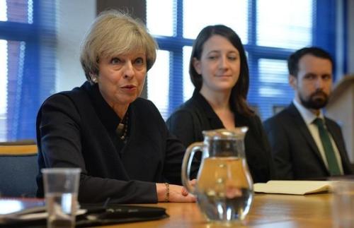 资料图:英国首相特蕾莎·梅