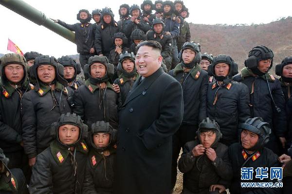 （国际）（1）金正恩赞扬朝鲜人民军坦克部队充分做好作战准备