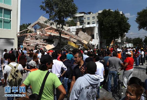 (国际)(4)墨西哥中部7.1级地震已造成47人死亡