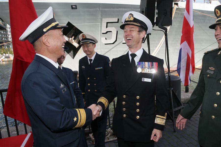 （国际）（2）中国海军第二十六批护航编队访问英国