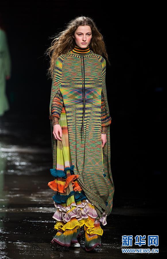 （国际）（3）米兰时装周：Missoni品牌发布秋冬男女装新品