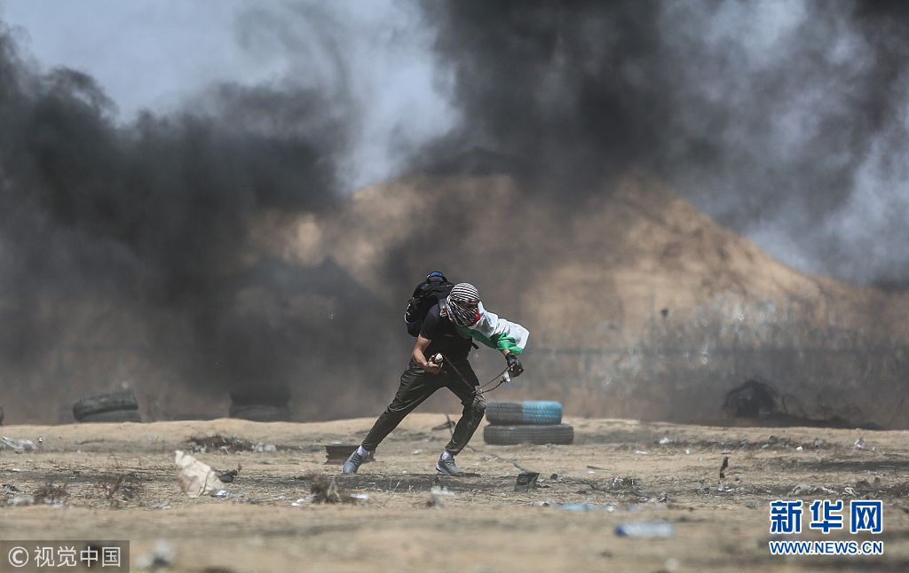 加沙回归大游行持续 大批巴勒斯坦民众受伤(