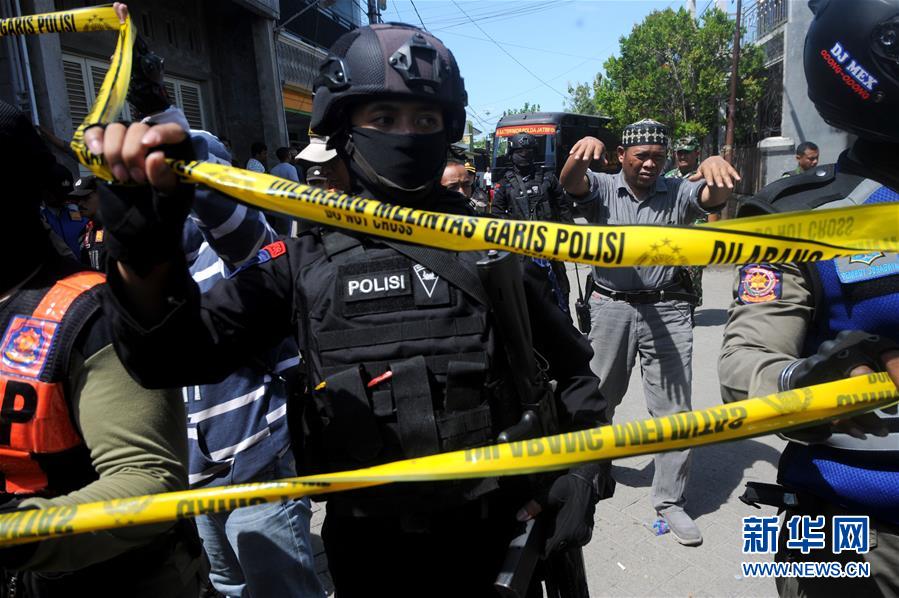 （国际）（4）印尼警方调查泗水警察局总部遇袭事件