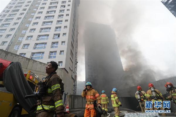 （國際）（1）韓國世宗市建築工地起火　12名中國公民受傷