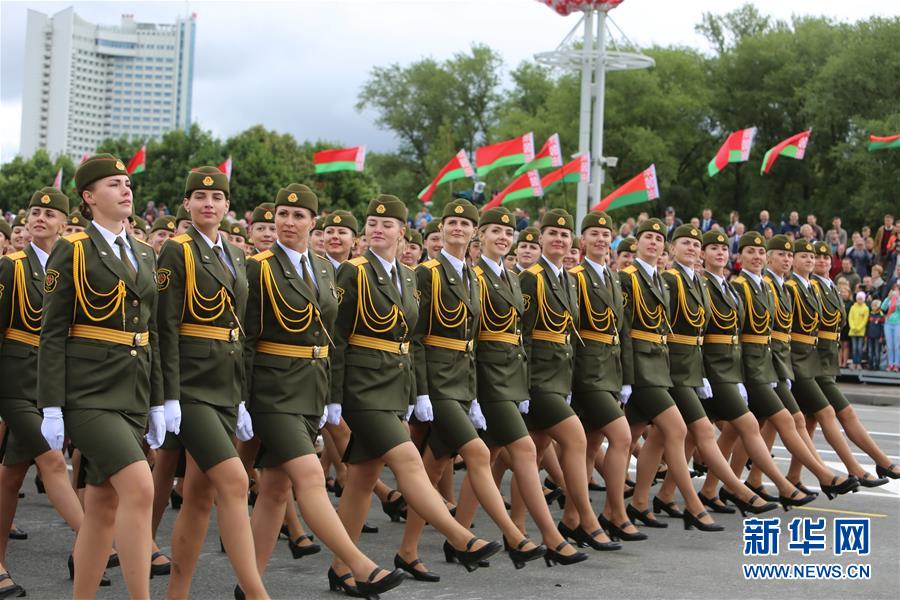 （国际）（6）白俄罗斯举行独立日阅兵式　解放军仪仗队首次应邀参加