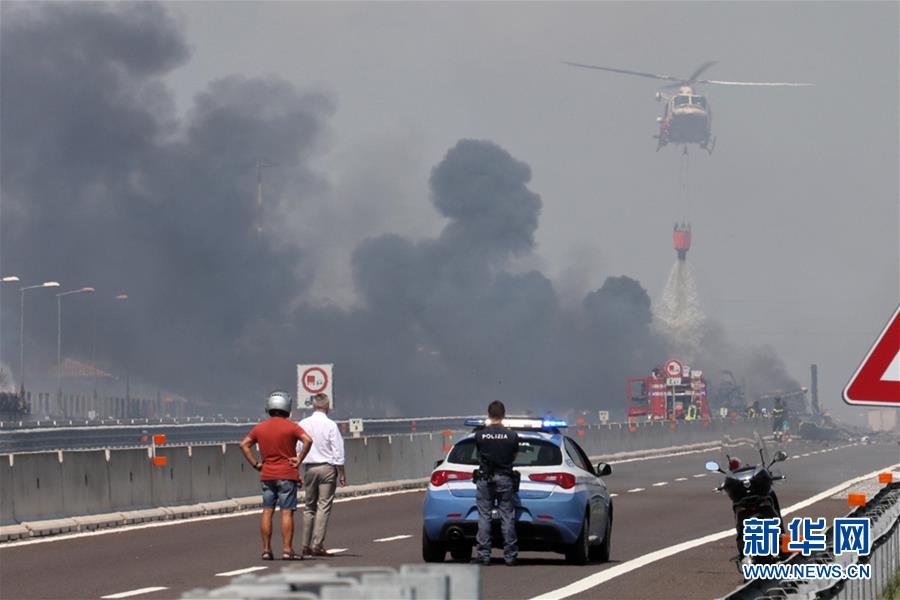 （国际）（4）意大利博洛尼亚发生油罐车爆炸 两人死亡数十人受伤
