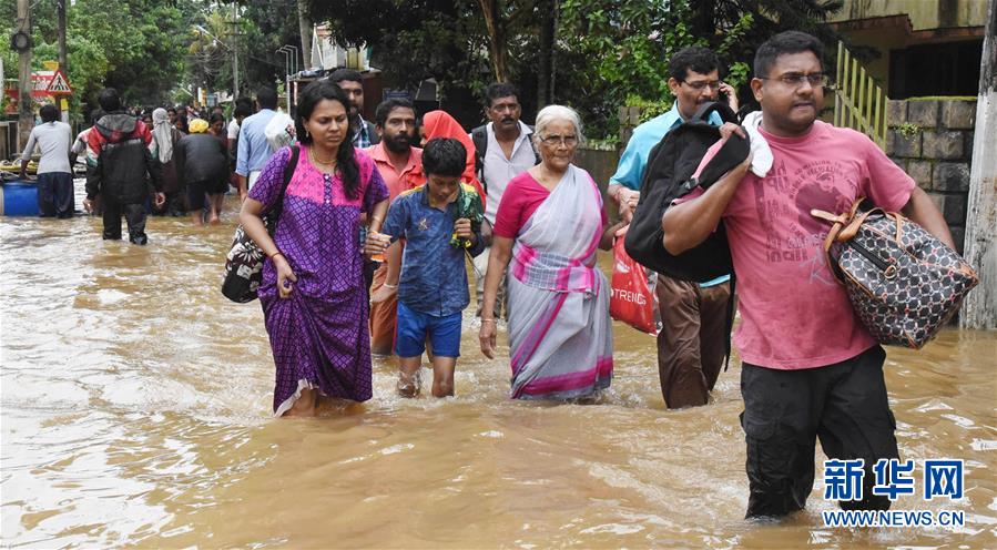 （国际）（2）印度喀拉拉邦5月底以来洪灾已致300多人死亡