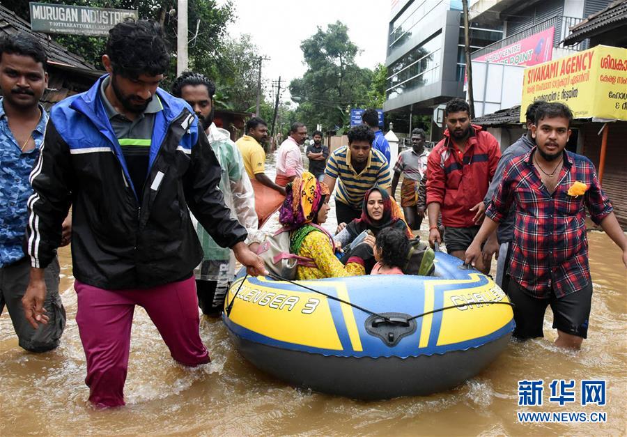 （国际）（3）印度喀拉拉邦5月底以来洪灾已致300多人死亡
