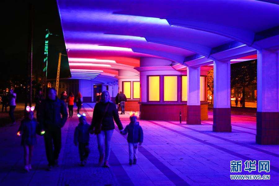 （国际）（7）波兰罗兹举办2018&ldquo;舞动&rdquo;灯光节