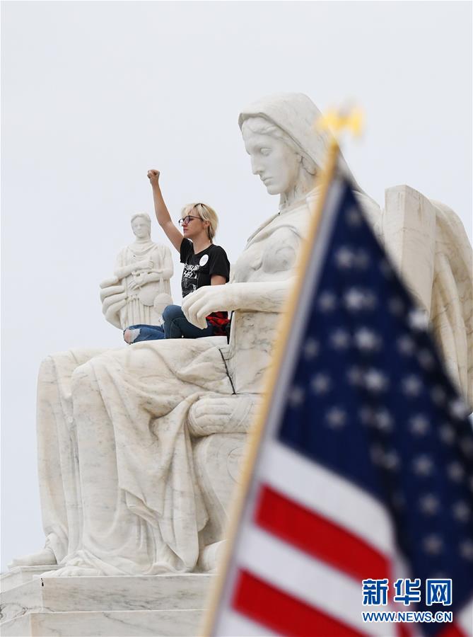（国际）（4）抗议者反对卡瓦诺出任联邦最高法院大法官