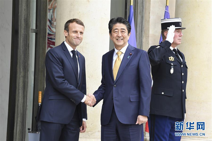 （XHDW）日本首相安倍晉三訪問法國