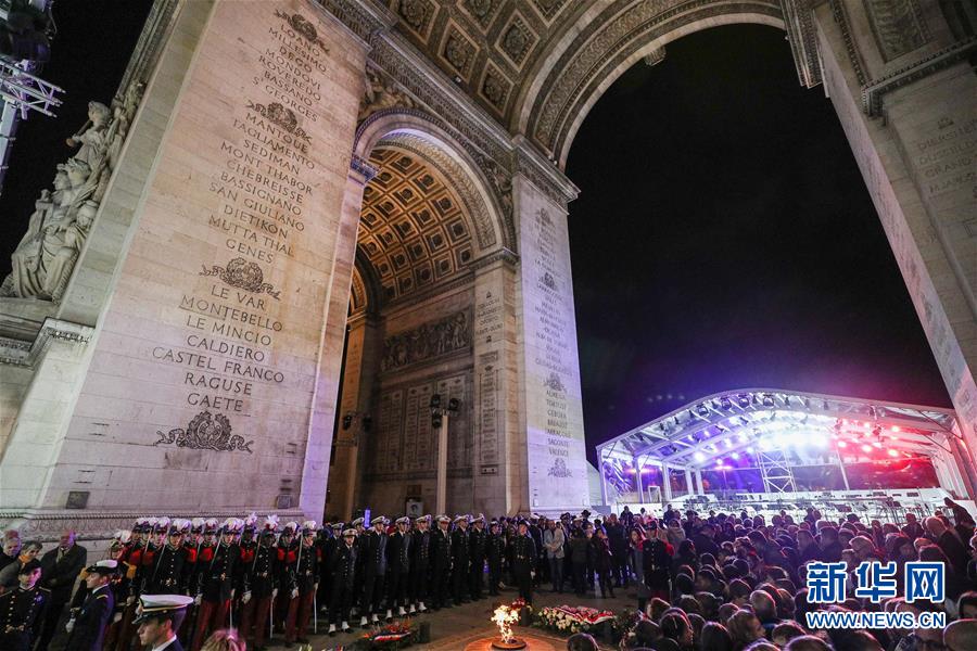法国举行仪式悼念参与一战的亚洲人