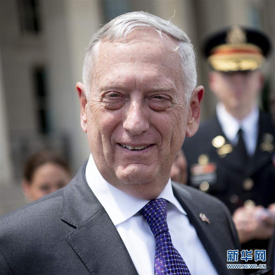 （国际）美国防部长马蒂斯将于明年2月底去职
