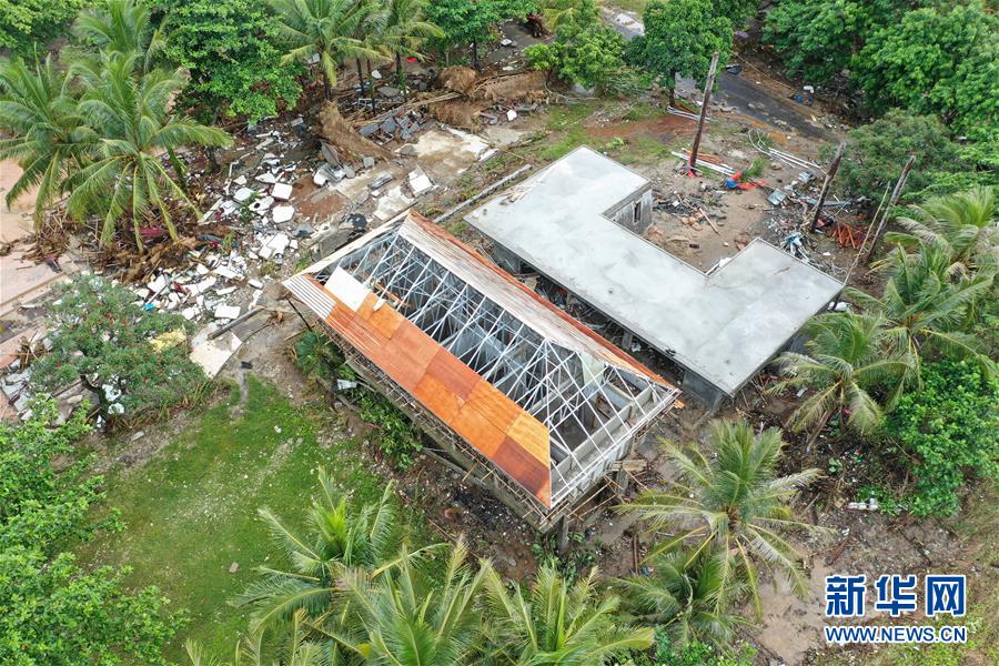 （国际）（6）航拍印尼巽他海峡海啸灾区