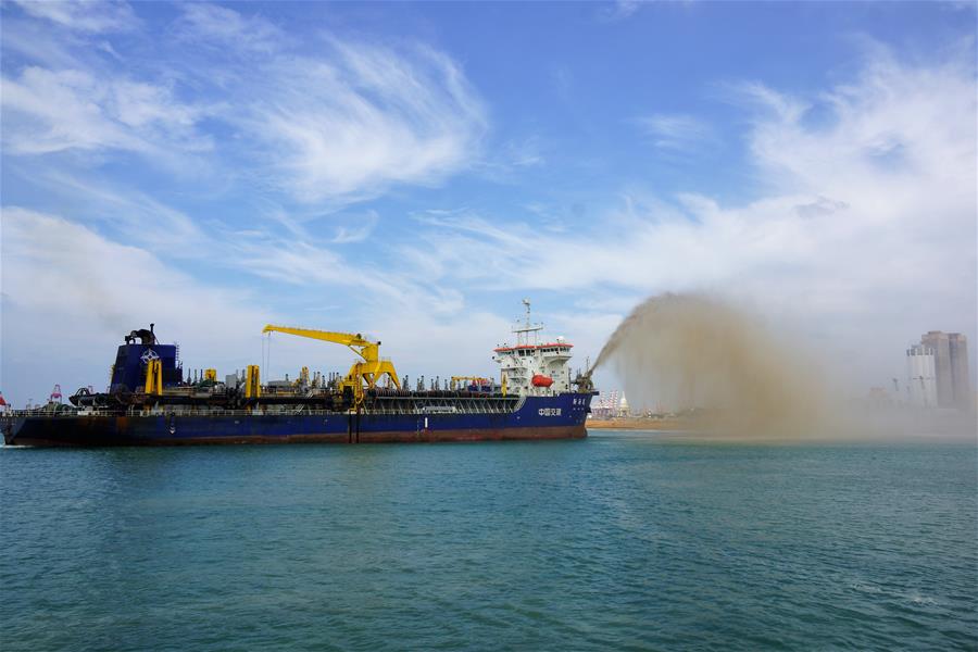 （国际）（4）中斯共同开发的科伦坡港口城项目填海造地工程完工