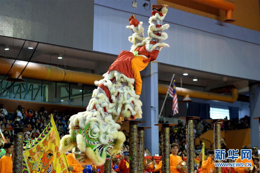 （国际）（3）马来西亚沙巴州举行龙麒狮大团拜