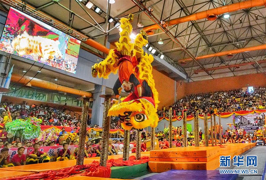 （国际）（5）马来西亚沙巴州举行龙麒狮大团拜