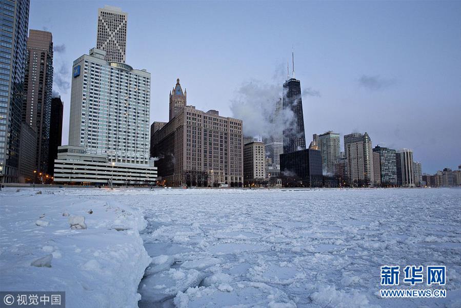 美国多地遭遇极寒天气