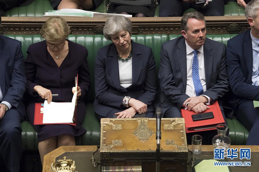 （国际）（3）英国议会投票反对&ldquo;无协议脱欧&rdquo;