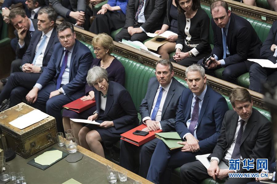 （国际）（5）英国议会投票反对&ldquo;无协议脱欧&rdquo;