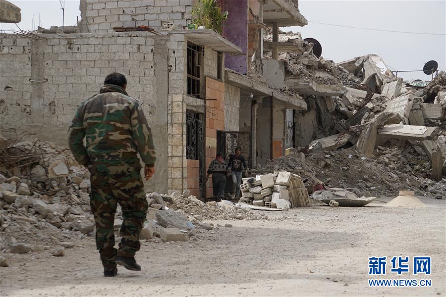 （国际·图文互动）（11）通讯：叙利亚危机爆发8周年：废墟中“疗伤”的东古塔