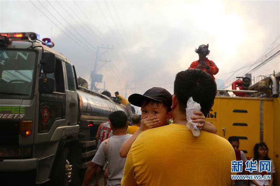 （國際）（5）菲律賓一貧民區發生火災