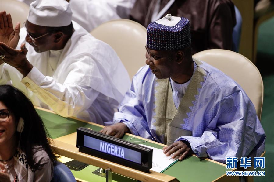 （国际）尼日利亚常驻联合国代表提贾尼·穆罕默德-班德当选第74届联合国大会主席