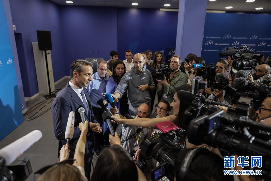 （国际）（1）希腊反对党新民主党赢得议会选举