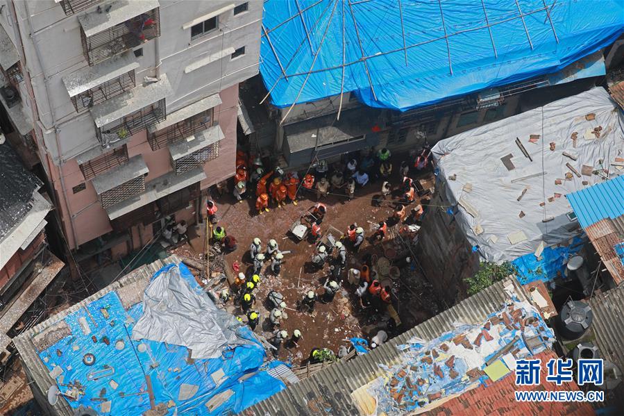 （国际）（2）印度孟买楼房坍塌事故遇难人数升至14人