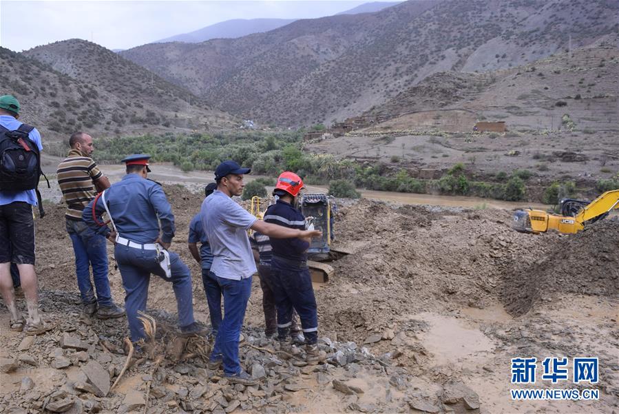 （国际）（1）摩洛哥南部山区泥石流造成15人死亡