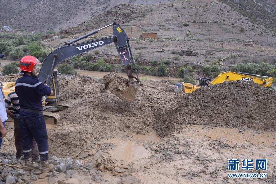 （国际）（2）摩洛哥南部山区泥石流造成15人死亡
