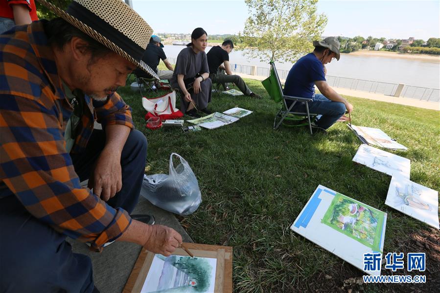（国际）（2）中美画家在辛辛那提进行艺术交流