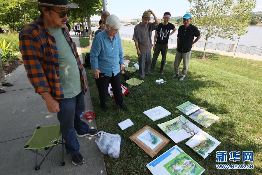 （国际）（4）中美画家在辛辛那提进行艺术交流