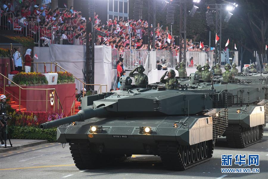 (国际)(5)新加坡举行国庆54周年庆典