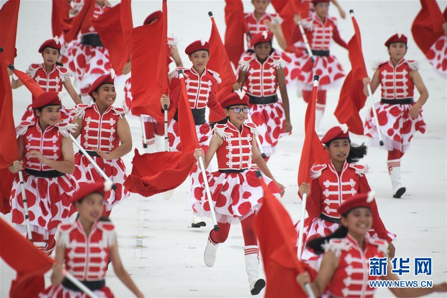 （国际）（3）新加坡举行国庆54周年庆典