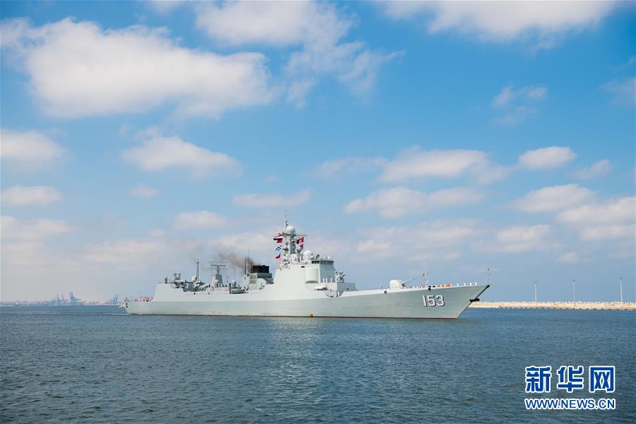 （国际）（2）中国海军西安舰抵达埃及亚历山大港