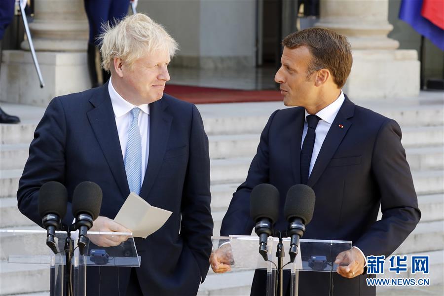 （国际）（1）英国首相鲍里斯·约翰逊首访法国