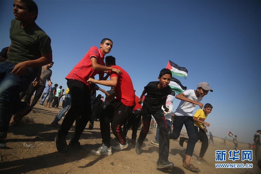 （国际）（7）巴以冲突致122名巴勒斯坦人受伤
