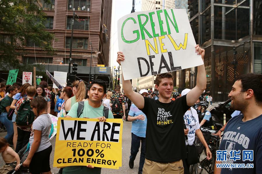 （国际）（3）美国芝加哥举行气候变化游行